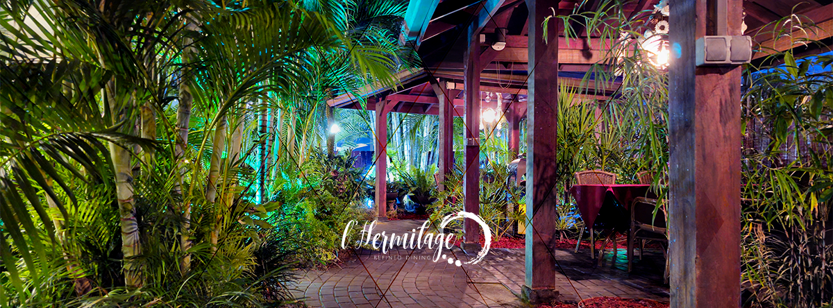 fine dining restaurant branding for l’Hermitage Paramaribo